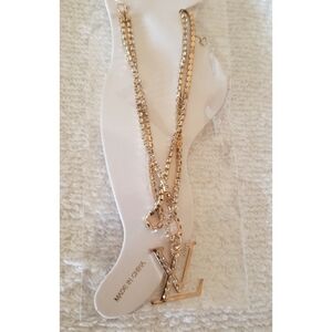 High Fashion Initial Rhinestone Y2K Bling Charm Anklet Sparkly Jewelry Gift New